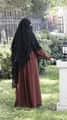 Üç Katlı Peçeli Khimar Sufle