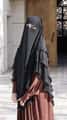 Üç Katlı Peçeli Khimar Sufle