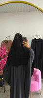 BÜYÜK BOY GÖLGELİ MERYEM SUFLE - Siyah