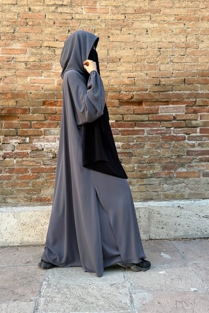 Elif Geniş Pantolonlu Abaya Takımı