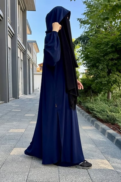Elif Geniş Pantolonlu Abaya Takımı