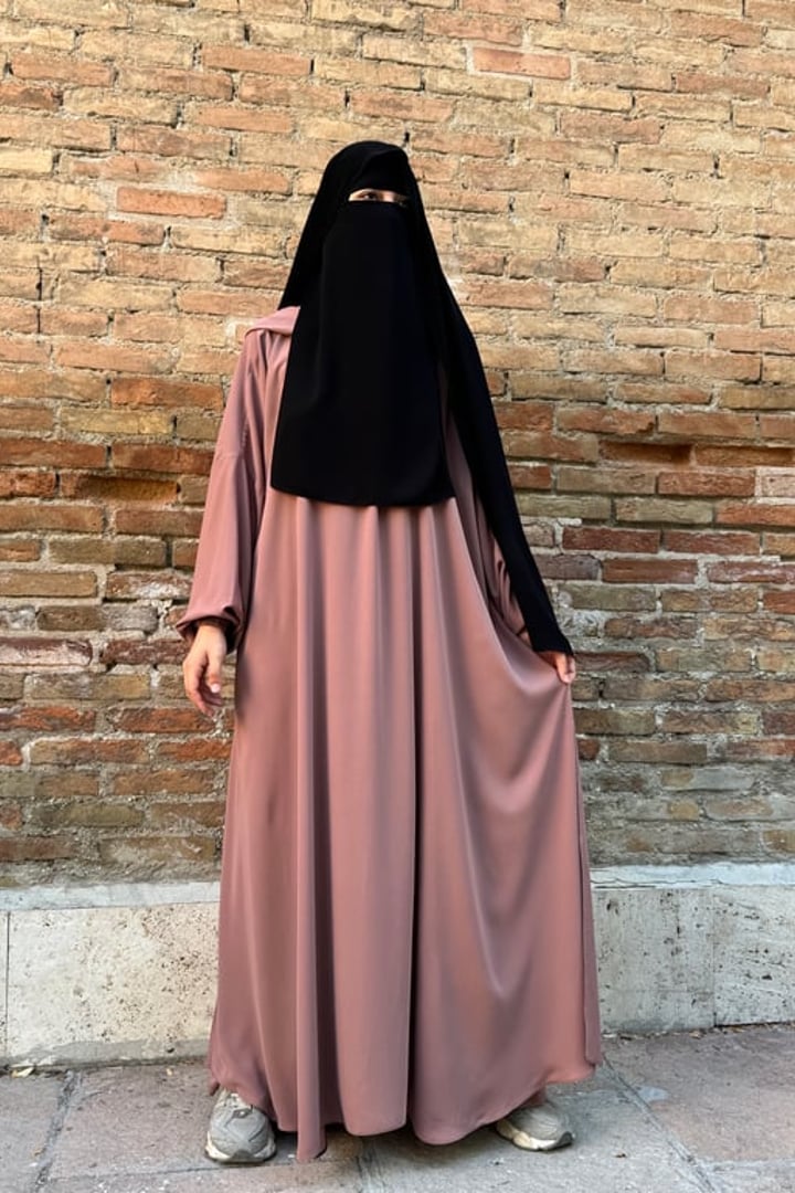 Elif Geniş Pantolonlu Abaya Takımı