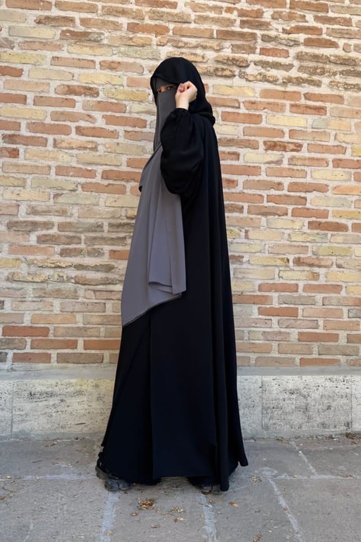 Elif Geniş Pantolonlu Abaya Takımı