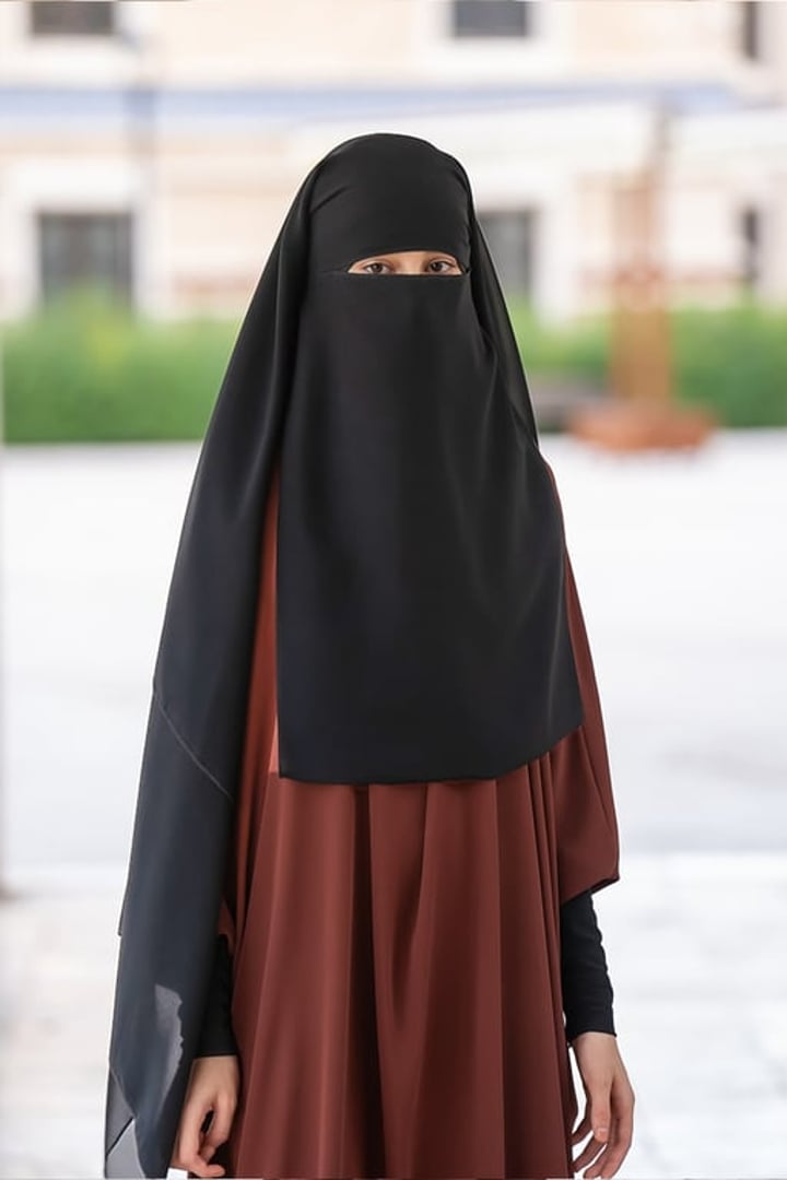 Üç Katlı Kelebek Model Arabia Peçe