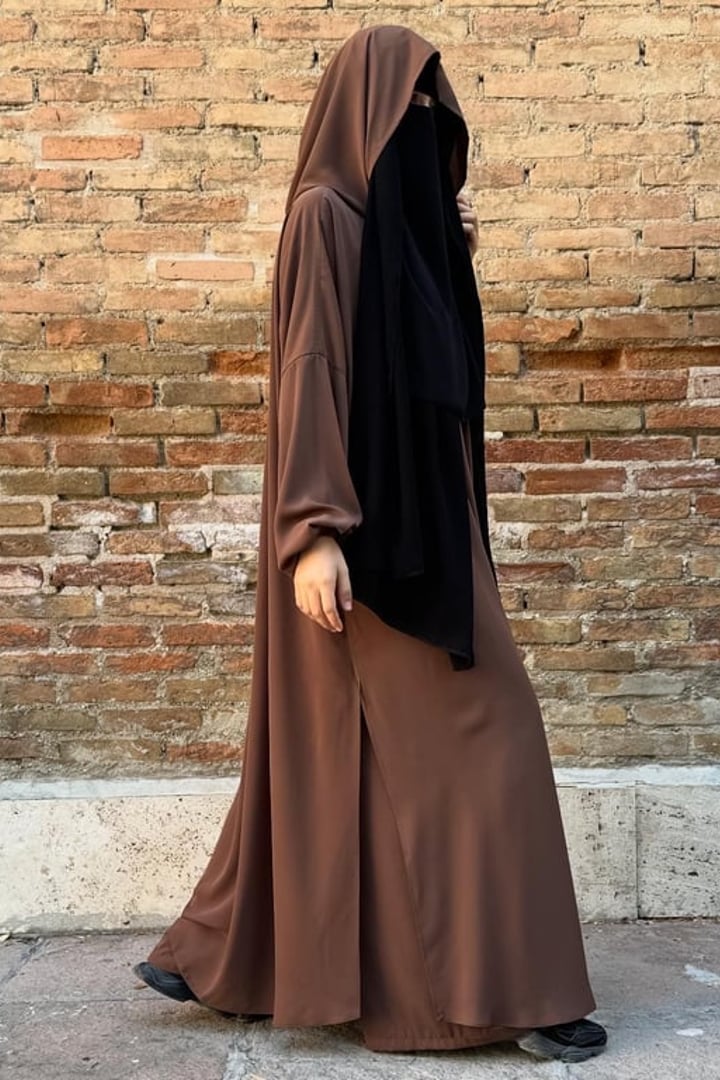 Elif Geniş Pantolonlu Abaya Takımı