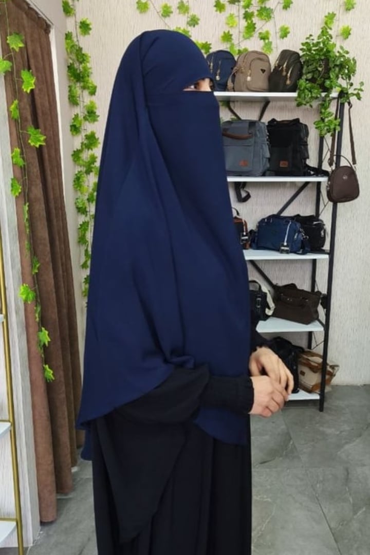 Orta Boy Tek Katlı Khimar Sufle