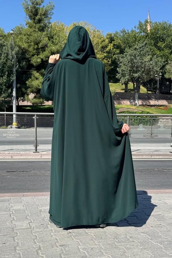 Elif Geniş Pantolonlu Abaya Takımı