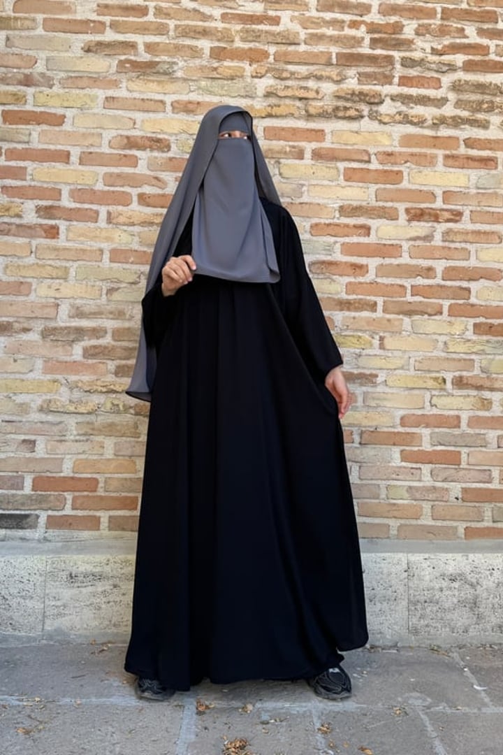Elif Geniş Pantolonlu Abaya Takımı