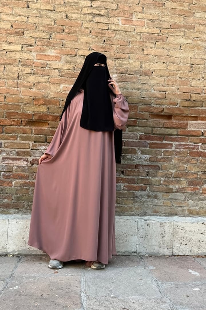 Elif Geniş Pantolonlu Abaya Takımı