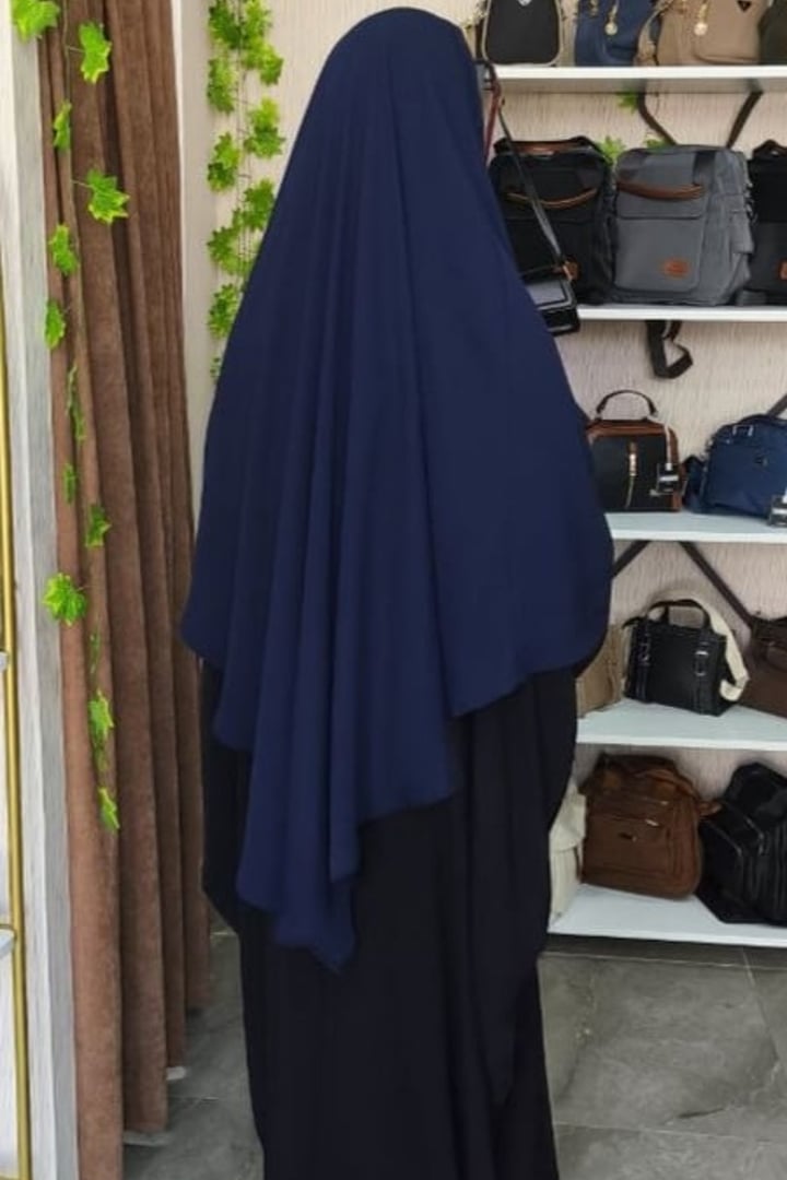 Orta Boy Tek Katlı Khimar Sufle