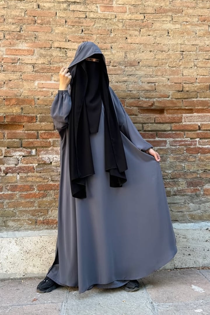 Elif Geniş Pantolonlu Abaya Takımı