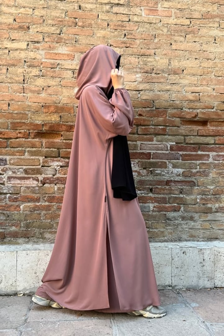 Elif Geniş Pantolonlu Abaya Takımı