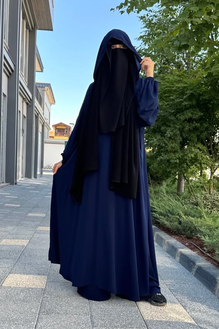 Elif Geniş Pantolonlu Abaya Takımı