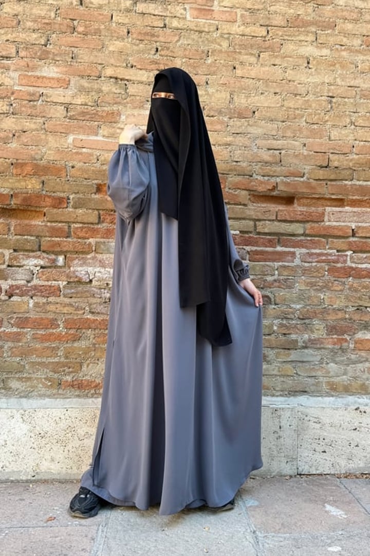 Elif Geniş Pantolonlu Abaya Takımı