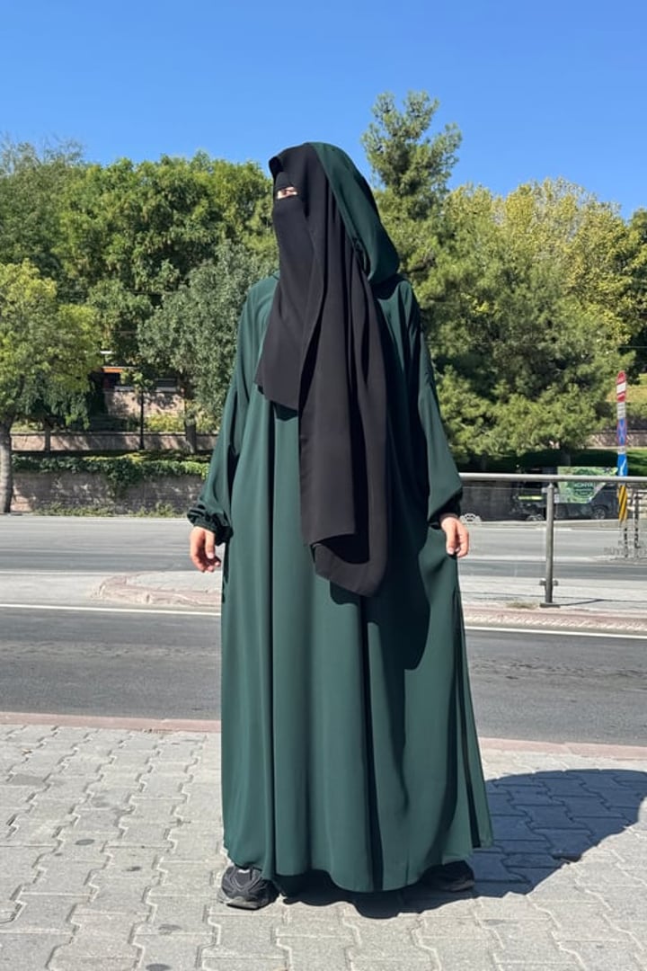 Elif Geniş Pantolonlu Abaya Takımı