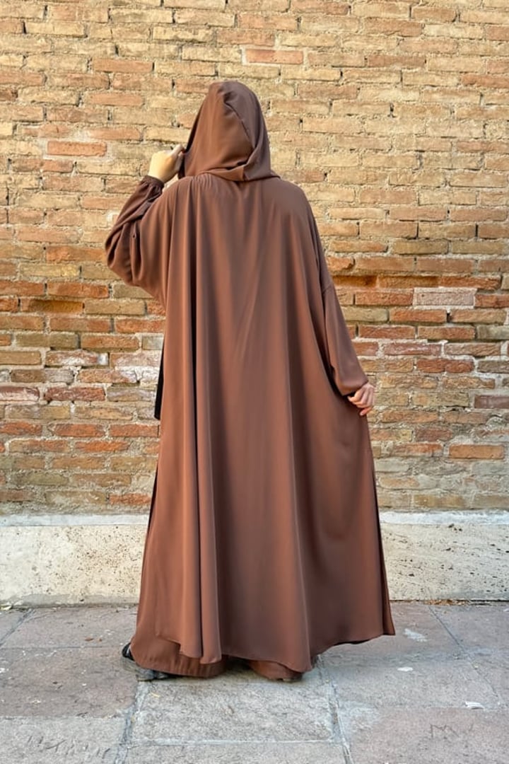 Elif Geniş Pantolonlu Abaya Takımı