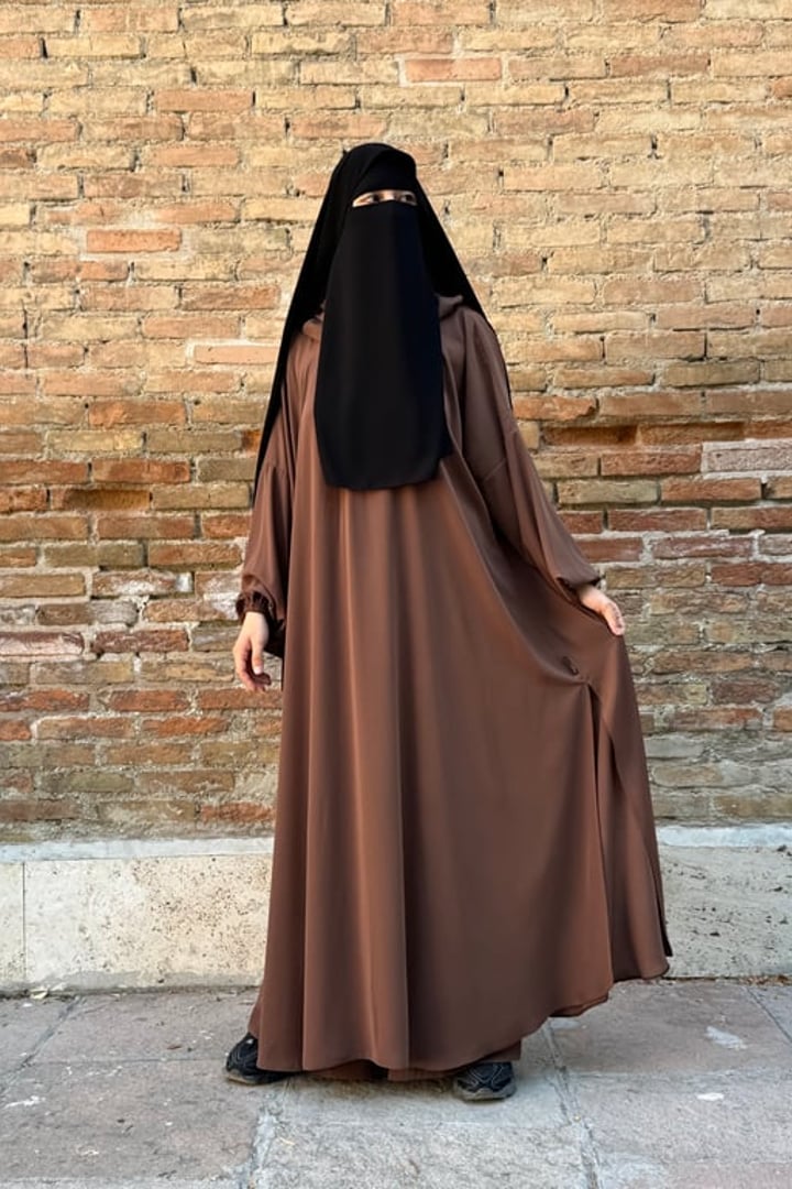 Elif Geniş Pantolonlu Abaya Takımı